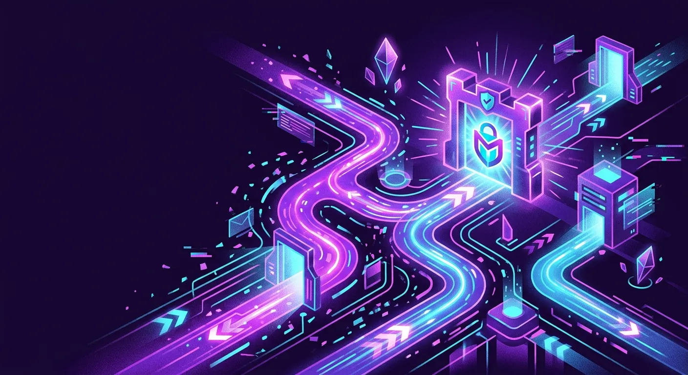 Ilustrasi koneksi aman dan rute alternatif MONEY138